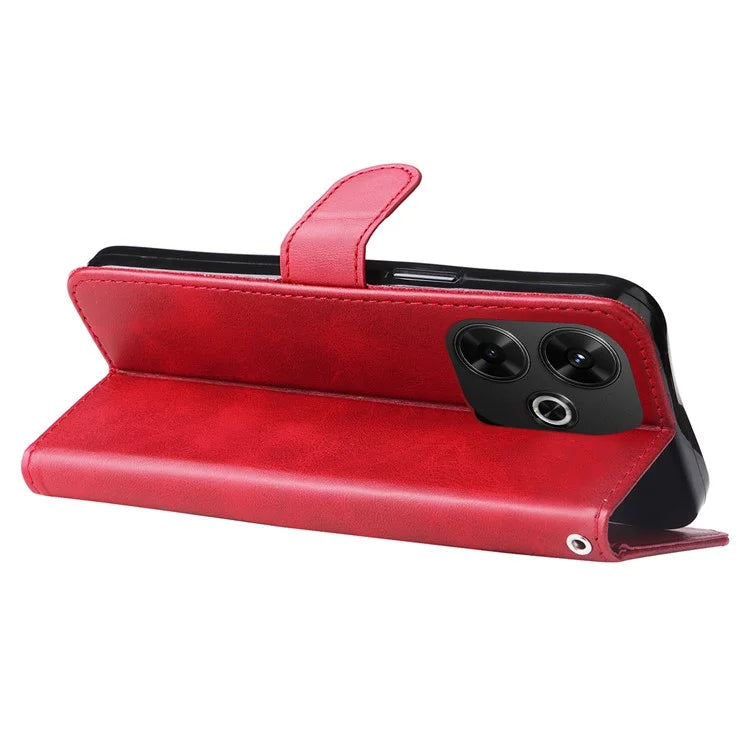 For Xiaomi Redmi 13 5G / 13 4G / Redmi Note 13R 5G / Poco M6 4G Leather Phone Case with Zipper Pocket
