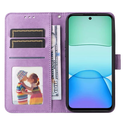 For Xiaomi Redmi 13 5G / 13 4G / Redmi Note 13R 5G / Poco M6 4G Leather Case Sunflower Phone Cover