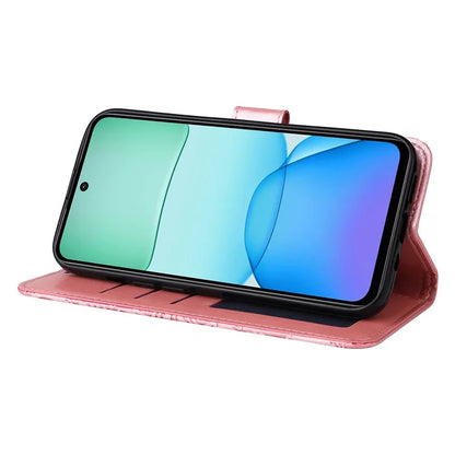For Xiaomi Redmi 13 5G / 13 4G / Redmi Note 13R 5G / Poco M6 4G Leather Case Sunflower Phone Cover