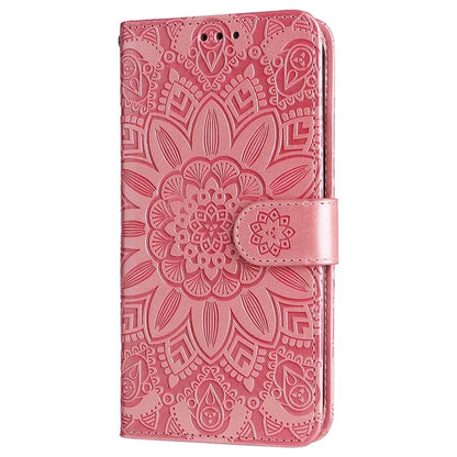 For Xiaomi Redmi 13 5G / 13 4G / Redmi Note 13R 5G / Poco M6 4G Leather Case Sunflower Phone Cover