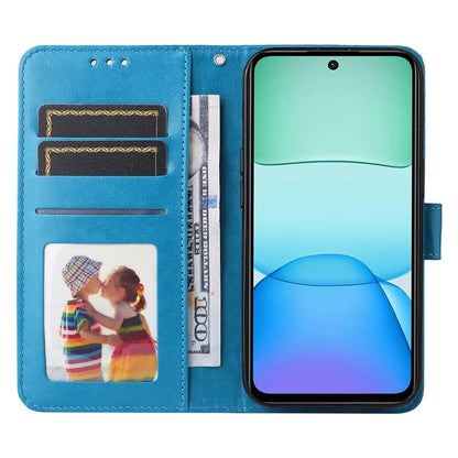 For Xiaomi Redmi 13 5G / 13 4G / Redmi Note 13R 5G / Poco M6 4G Leather Case Sunflower Phone Cover