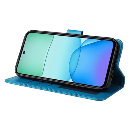 For Xiaomi Redmi 13 5G / 13 4G / Redmi Note 13R 5G / Poco M6 4G Leather Case Sunflower Phone Cover