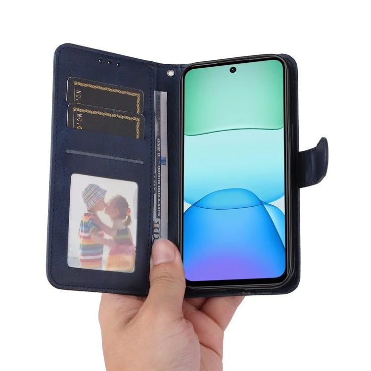 For Xiaomi Redmi 13 5G / 13 4G / Redmi Note 13R 5G / Poco M6 4G Case Leather Cover with 3 Card Slots