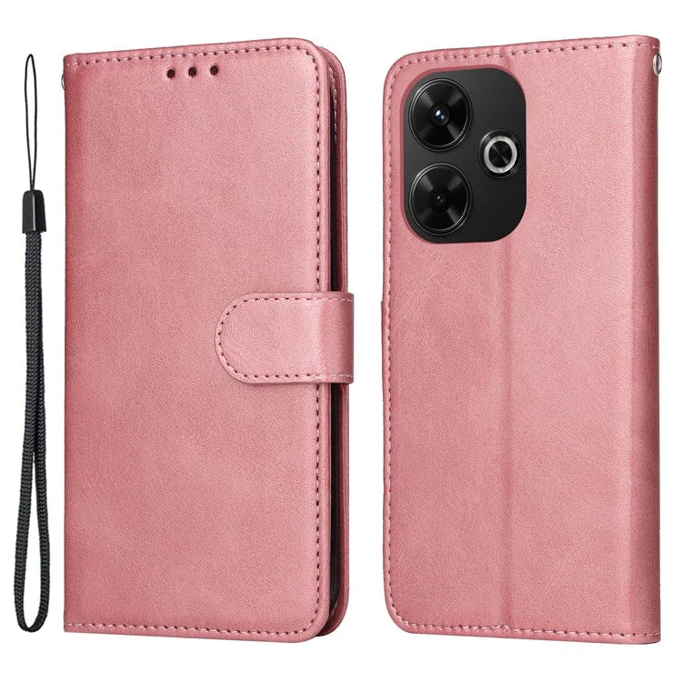 For Xiaomi Redmi 13 5G / 13 4G / Redmi Note 13R 5G / Poco M6 4G Case Leather Cover with 3 Card Slots