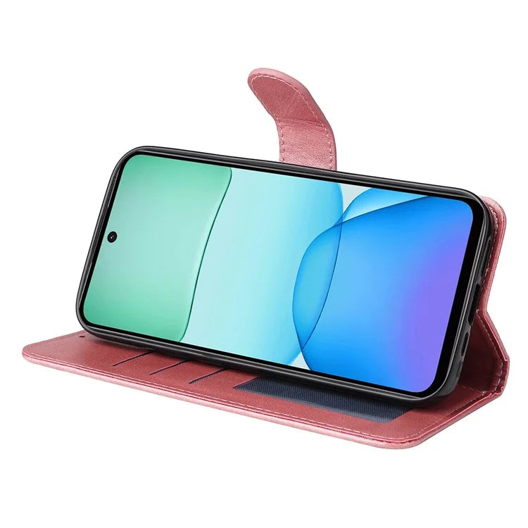 For Xiaomi Redmi 13 5G / 13 4G / Redmi Note 13R 5G / Poco M6 4G Case Leather Cover with 3 Card Slots
