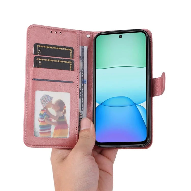 For Xiaomi Redmi 13 5G / 13 4G / Redmi Note 13R 5G / Poco M6 4G Case Leather Cover with 3 Card Slots