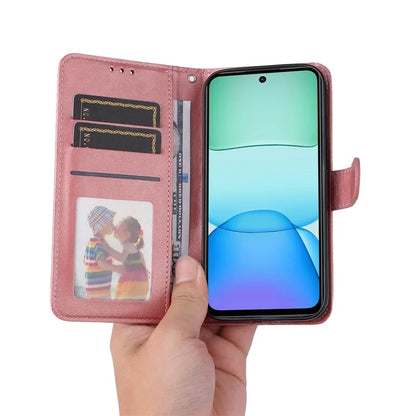 For Xiaomi Redmi 13 5G / 13 4G / Redmi Note 13R 5G / Poco M6 4G Case Leather Cover with 3 Card Slots