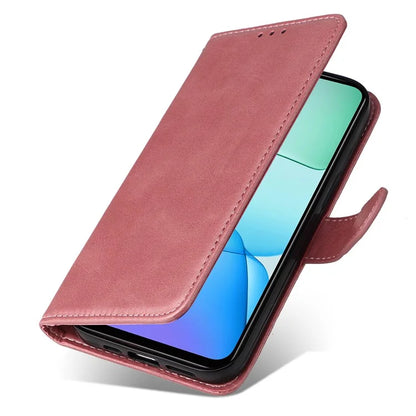 For Xiaomi Redmi 13 5G / 13 4G / Redmi Note 13R 5G / Poco M6 4G Case Leather Cover with 3 Card Slots
