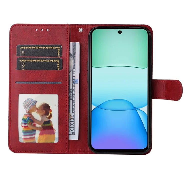 For Xiaomi Redmi 13 5G / 13 4G / Redmi Note 13R 5G / Poco M6 4G Case Leather Cover with 3 Card Slots