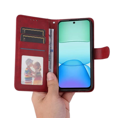For Xiaomi Redmi 13 5G / 13 4G / Redmi Note 13R 5G / Poco M6 4G Case Leather Cover with 3 Card Slots