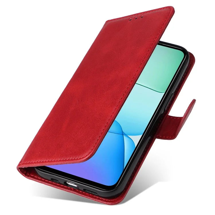 For Xiaomi Redmi 13 5G / 13 4G / Redmi Note 13R 5G / Poco M6 4G Case Leather Cover with 3 Card Slots