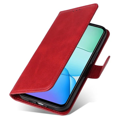 For Xiaomi Redmi 13 5G / 13 4G / Redmi Note 13R 5G / Poco M6 4G Case Leather Cover with 3 Card Slots