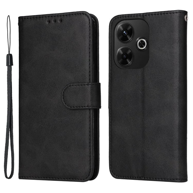 For Xiaomi Redmi 13 5G / 13 4G / Redmi Note 13R 5G / Poco M6 4G Case Leather Cover with 3 Card Slots