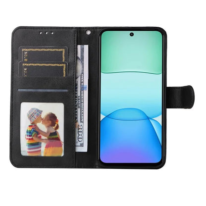 For Xiaomi Redmi 13 5G / 13 4G / Redmi Note 13R 5G / Poco M6 4G Case Leather Cover with 3 Card Slots