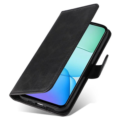 For Xiaomi Redmi 13 5G / 13 4G / Redmi Note 13R 5G / Poco M6 4G Case Leather Cover with 3 Card Slots