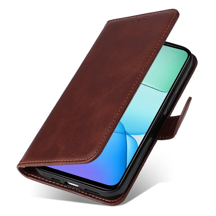 For Xiaomi Redmi 13 5G / 13 4G / Redmi Note 13R 5G / Poco M6 4G Case Leather Cover with 3 Card Slots