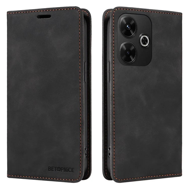 BETOPNICE 003 For Xiaomi Redmi 13 5G / 13 4G / Redmi Note 13R 5G / Poco M6 4G Case Leather Phone Cover