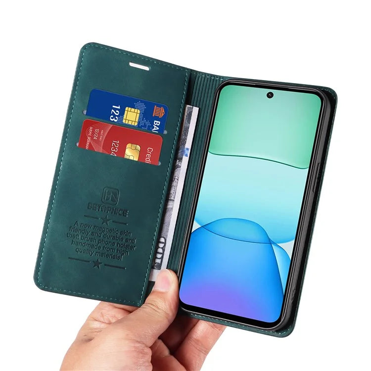 BETOPNICE 003 For Xiaomi Redmi 13 5G / 13 4G / Redmi Note 13R 5G / Poco M6 4G Case Leather Phone Cover