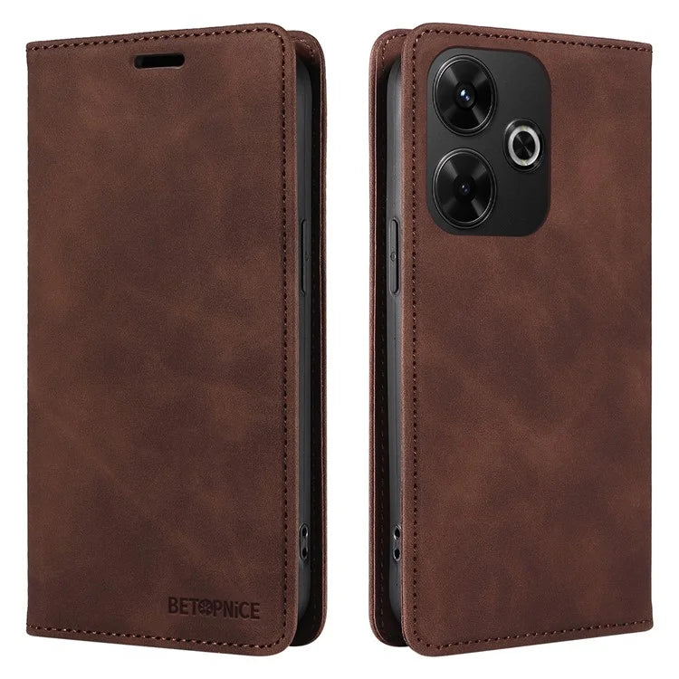 BETOPNICE 003 For Xiaomi Redmi 13 5G / 13 4G / Redmi Note 13R 5G / Poco M6 4G Case Leather Phone Cover