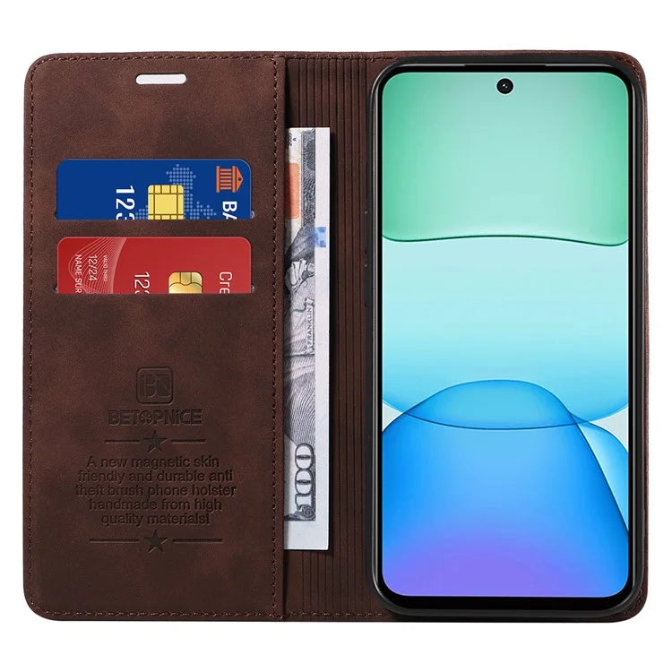 BETOPNICE 003 For Xiaomi Redmi 13 5G / 13 4G / Redmi Note 13R 5G / Poco M6 4G Case Leather Phone Cover