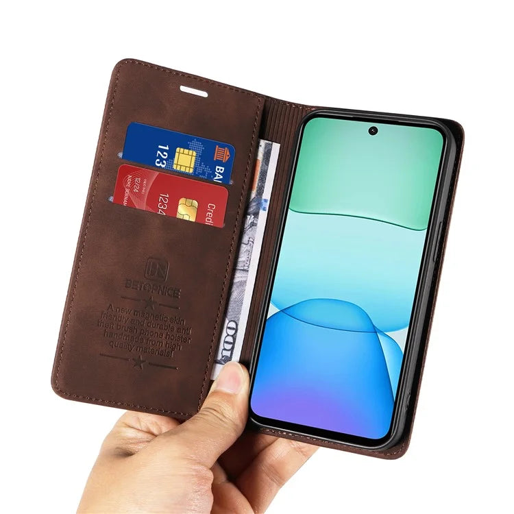BETOPNICE 003 For Xiaomi Redmi 13 5G / 13 4G / Redmi Note 13R 5G / Poco M6 4G Case Leather Phone Cover