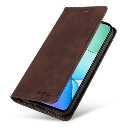 BETOPNICE 003 For Xiaomi Redmi 13 5G / 13 4G / Redmi Note 13R 5G / Poco M6 4G Case Leather Phone Cover