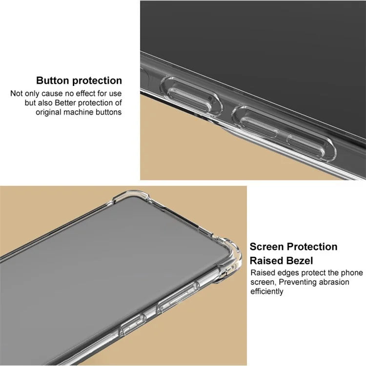 IMAK For iPhone 16 Pro TPU Case Four Corners Anti Drop Cell Phone Cover