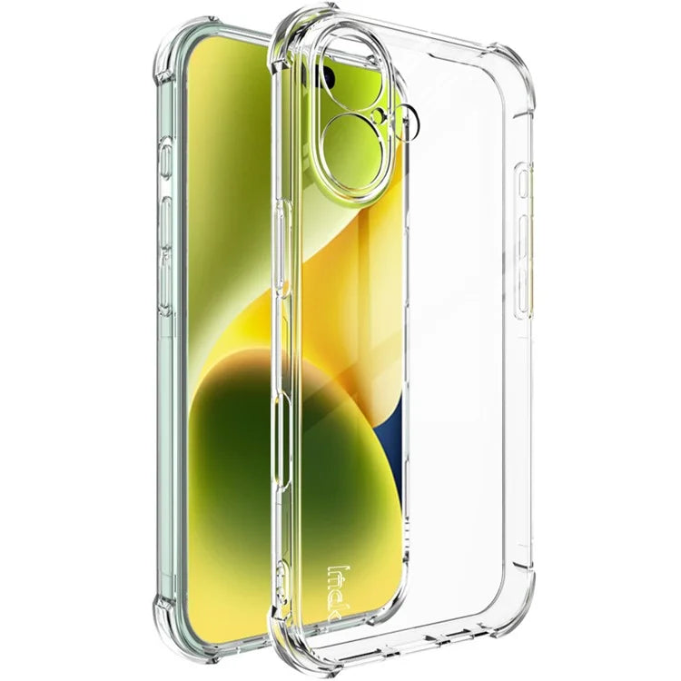 IMAK For iPhone 16 Case Soft TPU Corner Airbag Protective Phone Cover