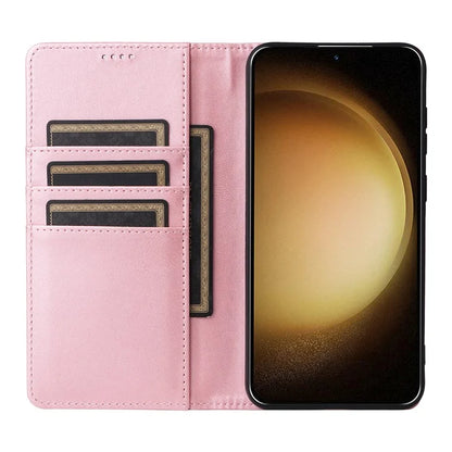 For Samsung Galaxy S23+ Case RFID Blocking Leather Wallet Flip Phone Cover