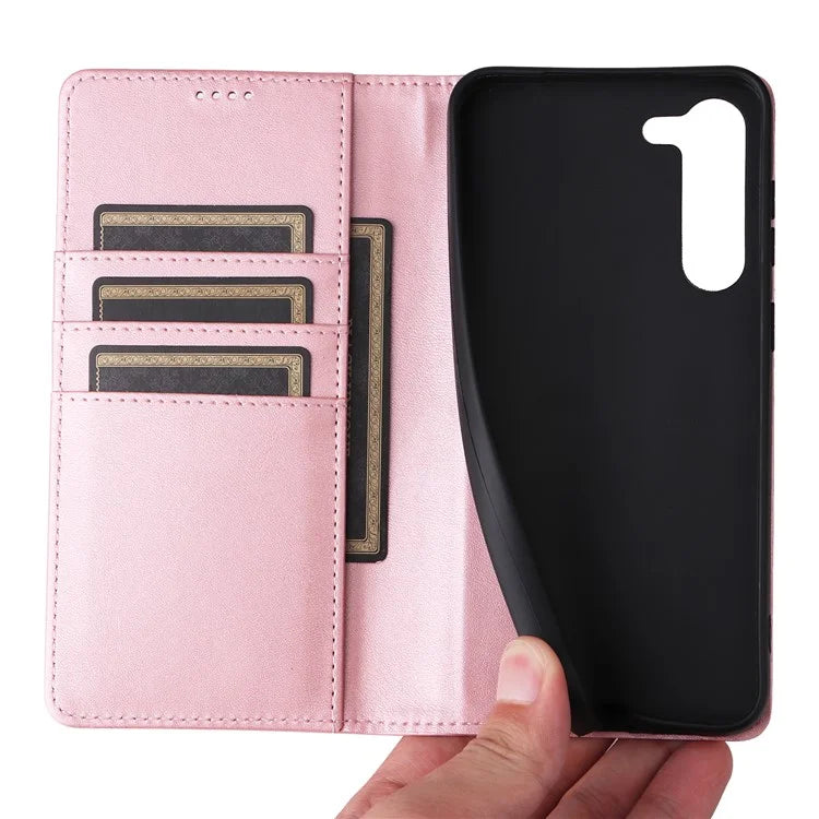 For Samsung Galaxy S23+ Case RFID Blocking Leather Wallet Flip Phone Cover