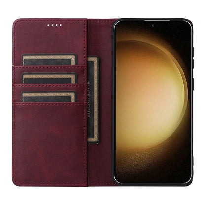 For Samsung Galaxy S23+ Case RFID Blocking Leather Wallet Flip Phone Cover