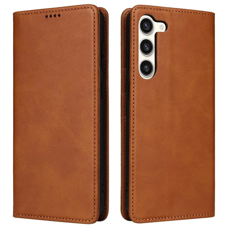 For Samsung Galaxy S23+ Case RFID Blocking Leather Wallet Flip Phone Cover