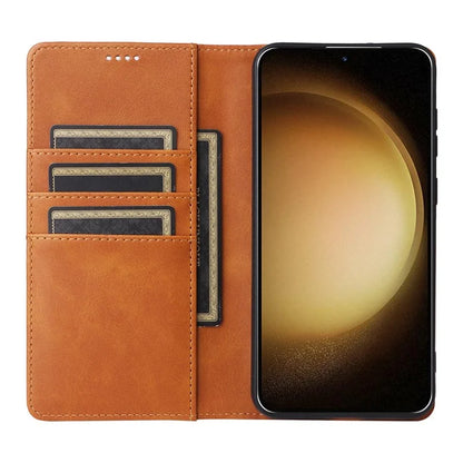 For Samsung Galaxy S23+ Case RFID Blocking Leather Wallet Flip Phone Cover