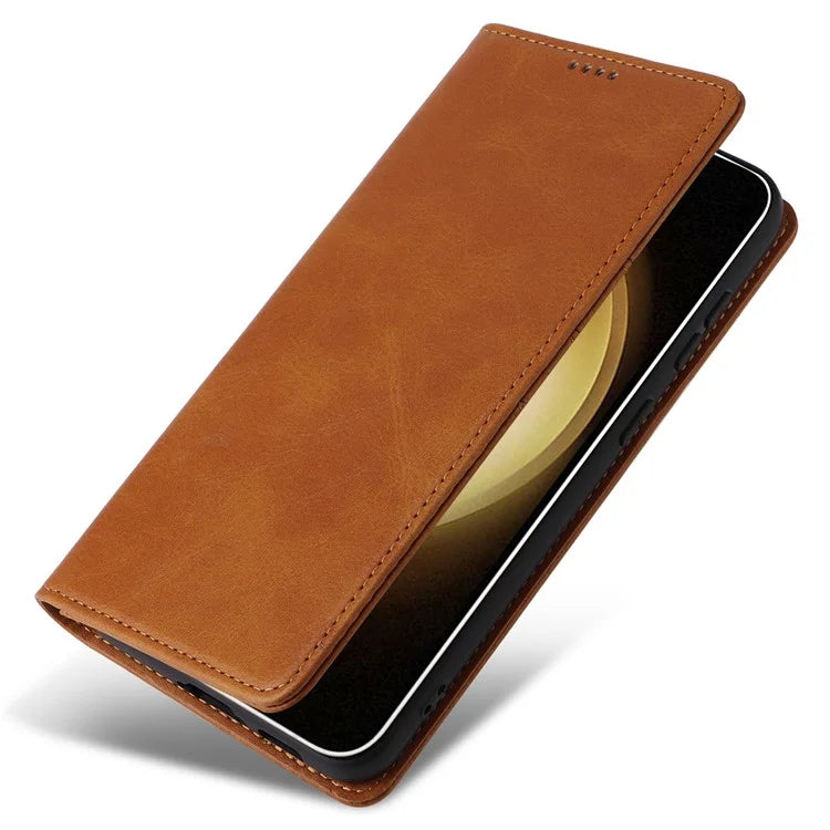 For Samsung Galaxy S23+ Case RFID Blocking Leather Wallet Flip Phone Cover