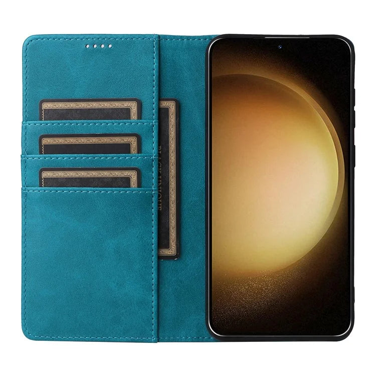 For Samsung Galaxy S23+ Case RFID Blocking Leather Wallet Flip Phone Cover