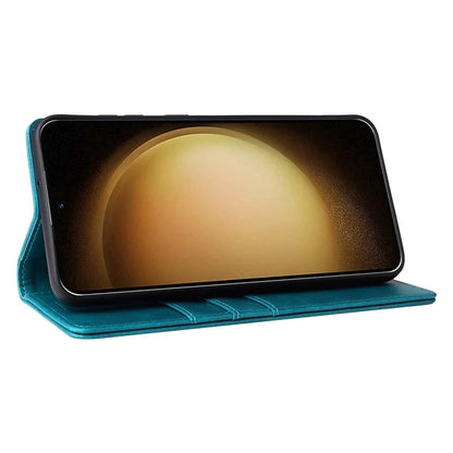 For Samsung Galaxy S23+ Case RFID Blocking Leather Wallet Flip Phone Cover