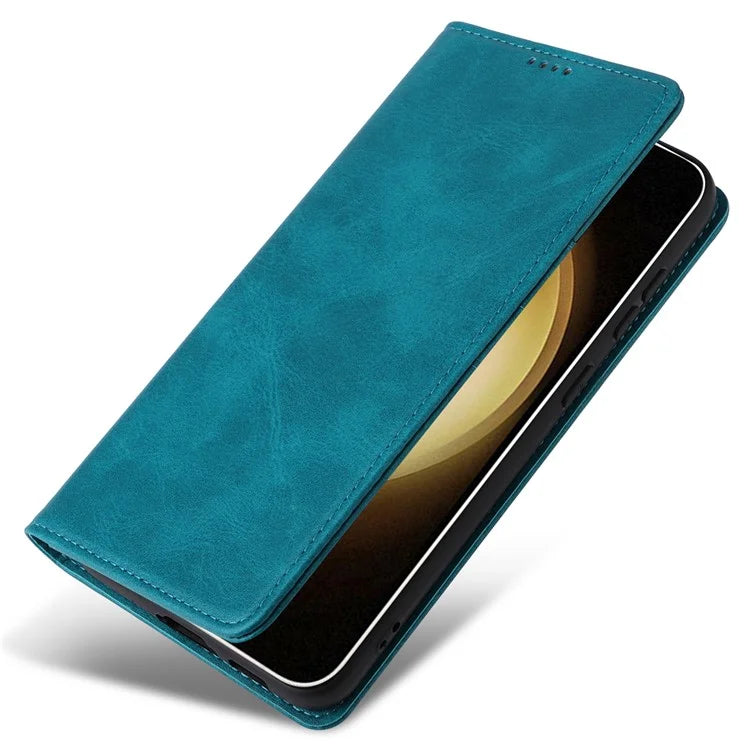 For Samsung Galaxy S23+ Case RFID Blocking Leather Wallet Flip Phone Cover