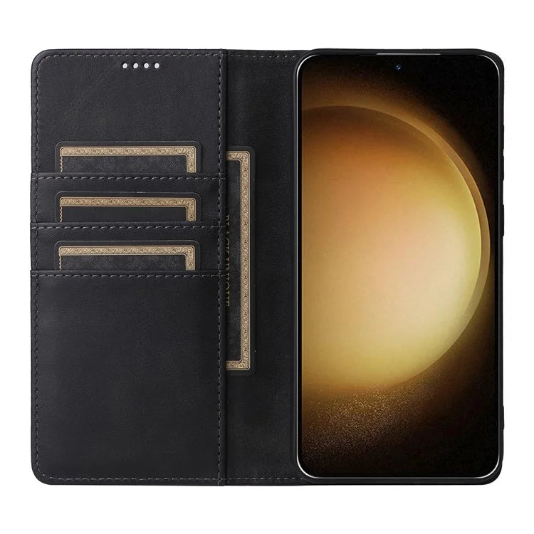For Samsung Galaxy S23+ Case RFID Blocking Leather Wallet Flip Phone Cover