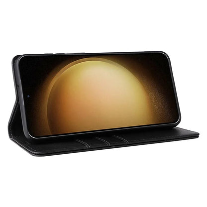 For Samsung Galaxy S23+ Case RFID Blocking Leather Wallet Flip Phone Cover