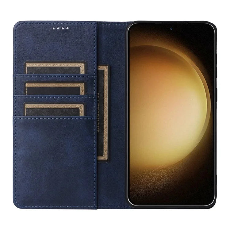 For Samsung Galaxy S23+ Case RFID Blocking Leather Wallet Flip Phone Cover