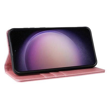 For Samsung Galaxy S23 Case RFID Blocking PU Leather Wallet Stand Phone Cover