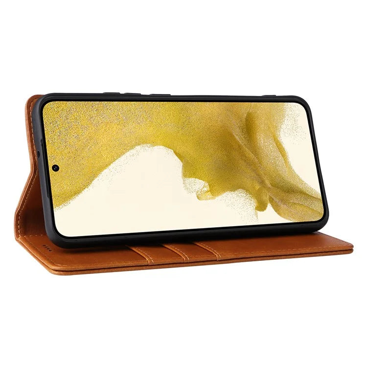 For Samsung Galaxy S22+ 5G Leather Case RFID Blocking Wallet Phone Cover