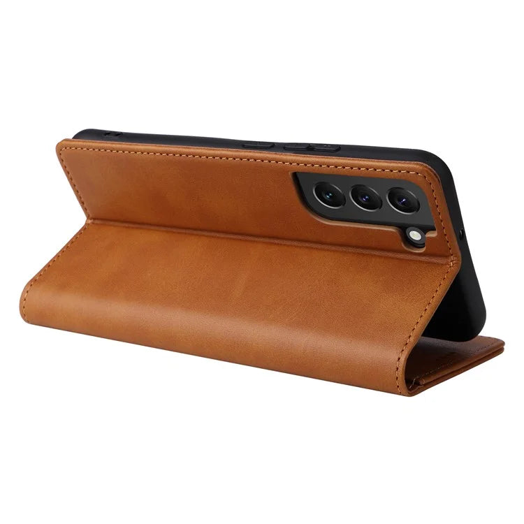For Samsung Galaxy S22+ 5G Leather Case RFID Blocking Wallet Phone Cover