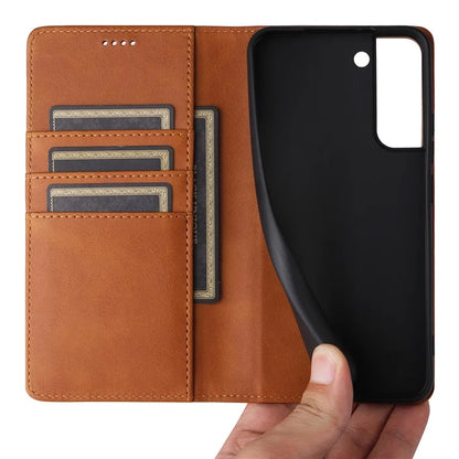 For Samsung Galaxy S22+ 5G Leather Case RFID Blocking Wallet Phone Cover