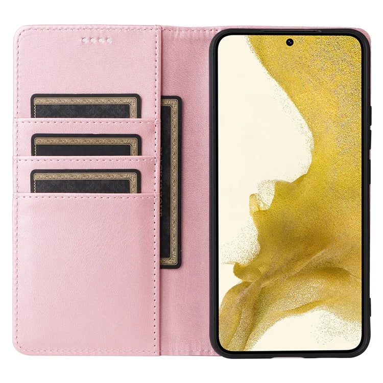 For Samsung Galaxy S22+ 5G Leather Case RFID Blocking Wallet Phone Cover