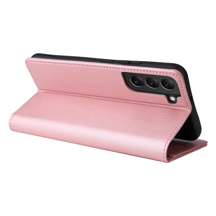 For Samsung Galaxy S22+ 5G Leather Case RFID Blocking Wallet Phone Cover