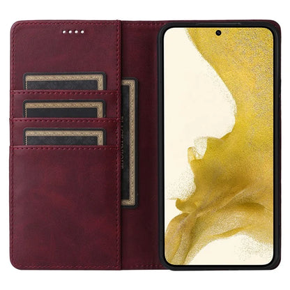For Samsung Galaxy S22+ 5G Leather Case RFID Blocking Wallet Phone Cover