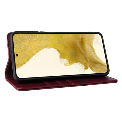 For Samsung Galaxy S22+ 5G Leather Case RFID Blocking Wallet Phone Cover