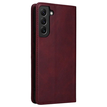 For Samsung Galaxy S22+ 5G Leather Case RFID Blocking Wallet Phone Cover