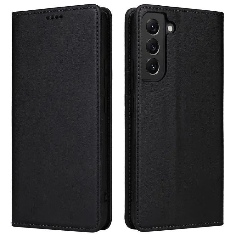 For Samsung Galaxy S22+ 5G Leather Case RFID Blocking Wallet Phone Cover